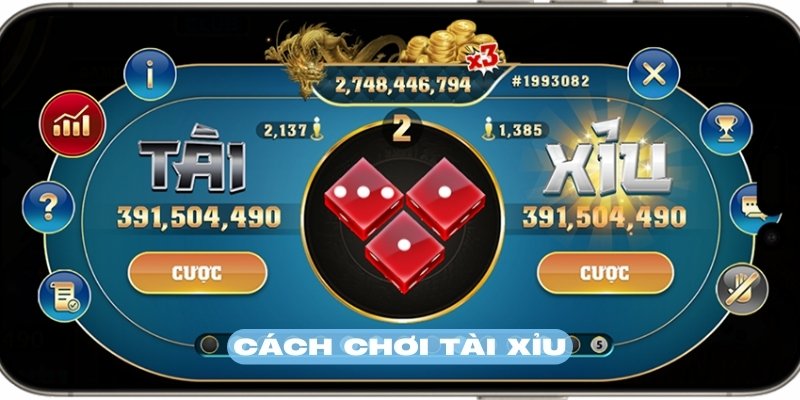 Cách chơi tài xỉu